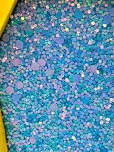 Load image into Gallery viewer, Coffin shaped box features a Day of the Dead kitty cat wearing a cute witchy hat while standing next to her witchy broom and a flying bat friend. The inside of the coffin is adorned with a witchy crescent moon, Jack-O-Lantern and a cute bat. This captivating coffin box makes an eye-catching, bewitching and whimsical Halloween-themed art piece that adds a one-of-a-kind Halloween touch to any home or office. L: 4 7/8"; W: 3"; H: 1 1/2"