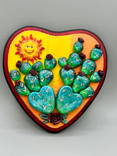 Load image into Gallery viewer, Cactus And Smiling Sun Wall Art Decor | Southwest Inspired Cacti Artwork