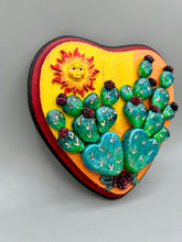 Load image into Gallery viewer, Cactus And Smiling Sun Wall Art Decor | Southwest Inspired Cacti Artwork