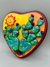 Load image into Gallery viewer, Cactus And Smiling Sun Wall Art Decor | Southwest Inspired Cacti Artwork