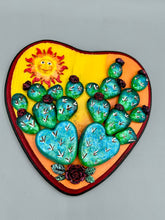 Load image into Gallery viewer, Cactus And Smiling Sun Wall Art Decor | Southwest Inspired Cacti Artwork