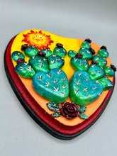 Load image into Gallery viewer, Cactus And Smiling Sun Wall Art Decor | Southwest Inspired Cacti Artwork