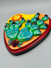 Load image into Gallery viewer, Cactus And Smiling Sun Wall Art Decor | Southwest Inspired Cacti Artwork