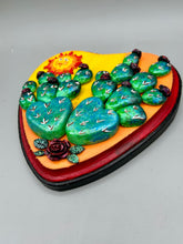 Load image into Gallery viewer, Cactus And Smiling Sun Wall Art Decor | Southwest Inspired Cacti Artwork