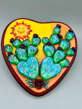 Load image into Gallery viewer, Cactus And Smiling Sun Wall Art Decor | Southwest Inspired Cacti Artwork