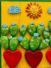 Load image into Gallery viewer, Sol Y Nopales Wall Art Decor | Southwest Inspired Sun And Cactus Artwork