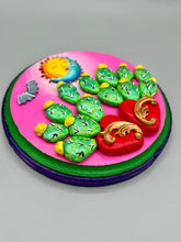 Load image into Gallery viewer, Moon And Sun With Cactus And Tiny Bat Wall Art Decor | Southwest Inspired Artwork