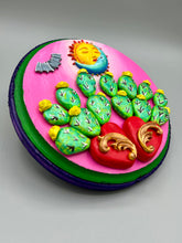 Load image into Gallery viewer, Moon And Sun With Cactus And Tiny Bat Wall Art Decor | Southwest Inspired Artwork