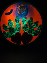 Load image into Gallery viewer, Moon And Sun With Cactus And Tiny Bat Wall Art Decor | Southwest Inspired Artwork