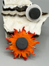 Load image into Gallery viewer, Starry Night Mini Sol Y Luna Clay Art Magnets, Mexican Folk Art Magnets