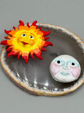 Load image into Gallery viewer, Starry Night Mini Sol Y Luna Clay Art Magnets, Mexican Folk Art Magnets