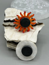 Load image into Gallery viewer, Nature lovers dream, these hand-crafted sun and moon magnet art is perfect for adding a traditional Mexican folk art touch to any home decoration on refrigerators, lockers, cubicles or toolboxes. Hand sculpted design features an eye-catching, highly detailed sun and moon motifs.