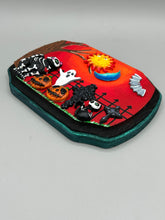 Load image into Gallery viewer, Day Of The Dead Wall Art Decor | Black Cats In A Cemetery, Jack-O-Lantern, Bats and Ghost Artwork