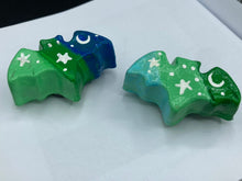 Load image into Gallery viewer, Starry Night Mini Bat Clay Art Magnet, Pastel Goth Art Work