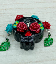 Load image into Gallery viewer, Day Of The Dead Skull Magnet, Dia De Los Muertos Calavera, Frida Khalo Inspired Skull Art