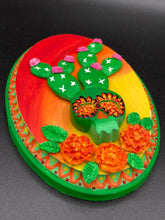 Load image into Gallery viewer, Southwest Inspired Cacti Skull Wall Art Decor