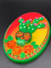 Load image into Gallery viewer, Southwest Inspired Cacti Skull Wall Art Decor