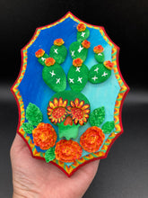 Load image into Gallery viewer, Southwest Inspired Cacti Skull Wall Art Decor