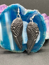 Load image into Gallery viewer, Dark Goth Blue Luster Pendant And Glass Beaded Necklace, Witchy Jewelry