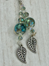 Load image into Gallery viewer, Whimsical Aqua Blue Beaded Earrings, Hippie Vibe, Shabby Boho Chic, Nature Inspired, Bohemian