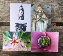 Load image into Gallery viewer, Assortment Of Cemetery Angel And Flowers Fine Photography Art Note Cards