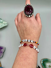 Load image into Gallery viewer, Cat Mom And Love Rainbow Beaded Bracelet, Rainbow Pride Bracelets
