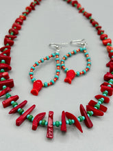 Load image into Gallery viewer, Necklace and fish earrings