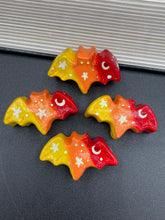 Load image into Gallery viewer, Starry Night Mini Bat Clay Art Magnet, Pastel Goth Art Work
