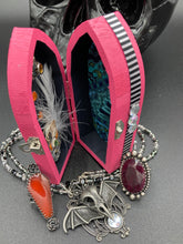 Load image into Gallery viewer, Pink Coffin Ring Box