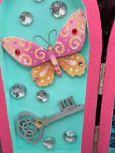 Load image into Gallery viewer, Misfit Small Wood Coffin Ring Box, Gothic Vintage Evil Carnival Ringleader, Calavera De La Muerte