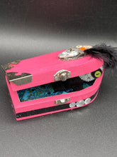 Load image into Gallery viewer, Misfit Small Wood Coffin Ring Box, Gothic Vintage Evil Carnival Ringleader, Calavera De La Muerte