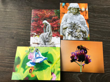 Load image into Gallery viewer, Assortment Of Cemetery Angel And Vibrant Color Bee Fine Photography Art Note Cards