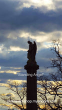 Load image into Gallery viewer, This Cemetery Angel sympathy card is a thoughtful way to express your condolences to a grieving family. The touching image of an angel standing atop a pedestal conveys the tenderness of remembrance and will help commemorate a lost loved one. The card is suitable for any occasion.