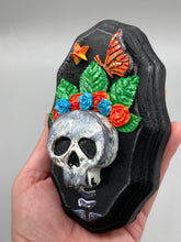 Load image into Gallery viewer, Day of the Dead Wall Art Decor, Frida Kahlo Inspired Clay Art Home Decor, La Muerte Calavera