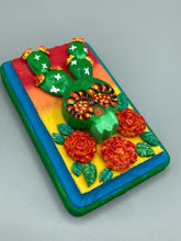 Load image into Gallery viewer, Southwest Inspired Cacti Skull Mini Wall Art Decor | Calavera De Nopal