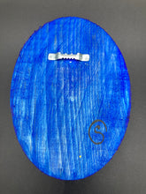 Load image into Gallery viewer, Artwork comes ready to hang with sawtooth hook on back.