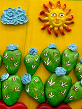 Load image into Gallery viewer, Sol Y Nopales Wall Art Decor | Southwest Inspired Sun And Cactus Artwork
