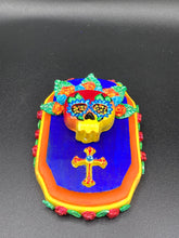 Load image into Gallery viewer, Day of the Dead Wall Art Decor, Frida Kahlo Inspired Clay Art Home Decor, La Muerte Calavera
