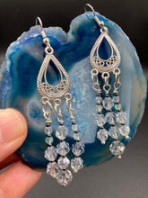 Load image into Gallery viewer, Whimsical Chandelier Style Beaded Earrings, Hippie, Shabby Boho Chic
