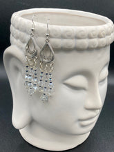 Load image into Gallery viewer, Whimsical Chandelier Style Beaded Earrings, Hippie, Shabby Boho Chic
