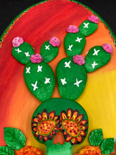 Load image into Gallery viewer, Southwest Inspired Cacti Skull Wall Art Decor

