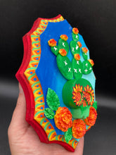 Load image into Gallery viewer, Southwest Inspired Cacti Skull Wall Art Decor
