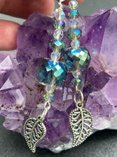 Load image into Gallery viewer, Whimsical Aqua Blue Beaded Earrings, Hippie Vibe, Shabby Boho Chic, Nature Inspired, Bohemian
