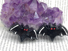 Load image into Gallery viewer, Mini Bat Clay Art Magnet, Goth Art Work

