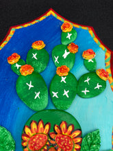 Load image into Gallery viewer, Southwest Inspired Cacti Skull Wall Art Decor
