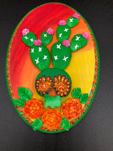 Load image into Gallery viewer, Southwest Inspired Cacti Skull Wall Art Decor
