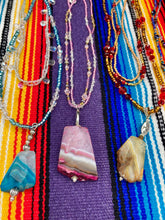 Load image into Gallery viewer, Vibrant Yellow Agate Natural Stone Red Gold Beaded Choker Style Necklace, Shabby Chic Jewelry, Hippie Nature Inspired, Bold Phoenix Style
