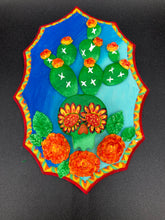 Load image into Gallery viewer, Southwest Inspired Cacti Skull Wall Art Decor

