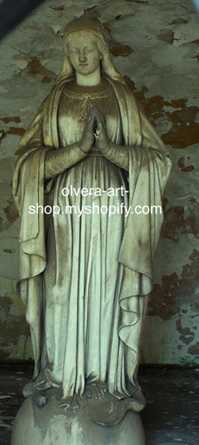 Let someone special in your life know you're thinking of them with this Cemetery Angel Sympathy Card. Featuring a stunning photograph of a Virgin Mary statue in a prayer pose, this card is ideal for any occasion to show care and support. Express your emotions with this beautiful card, perfect for expressing your sympathies and support.