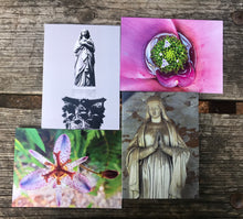 Load image into Gallery viewer, Assortment Of Cemetery Angel And Flowers Fine Photography Art Note Cards

